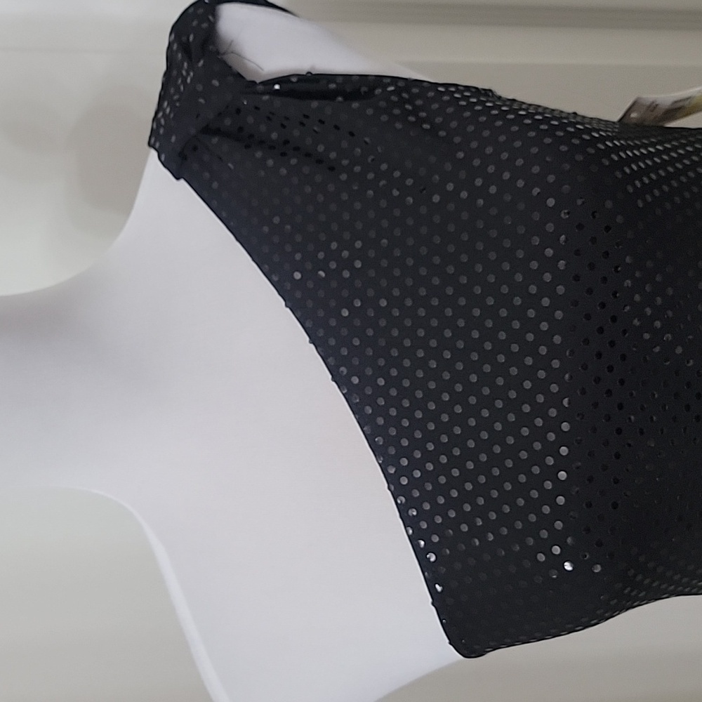 Love Tease One-Shoulder Black Sequin Mesh Top - Picture 3 of 13
